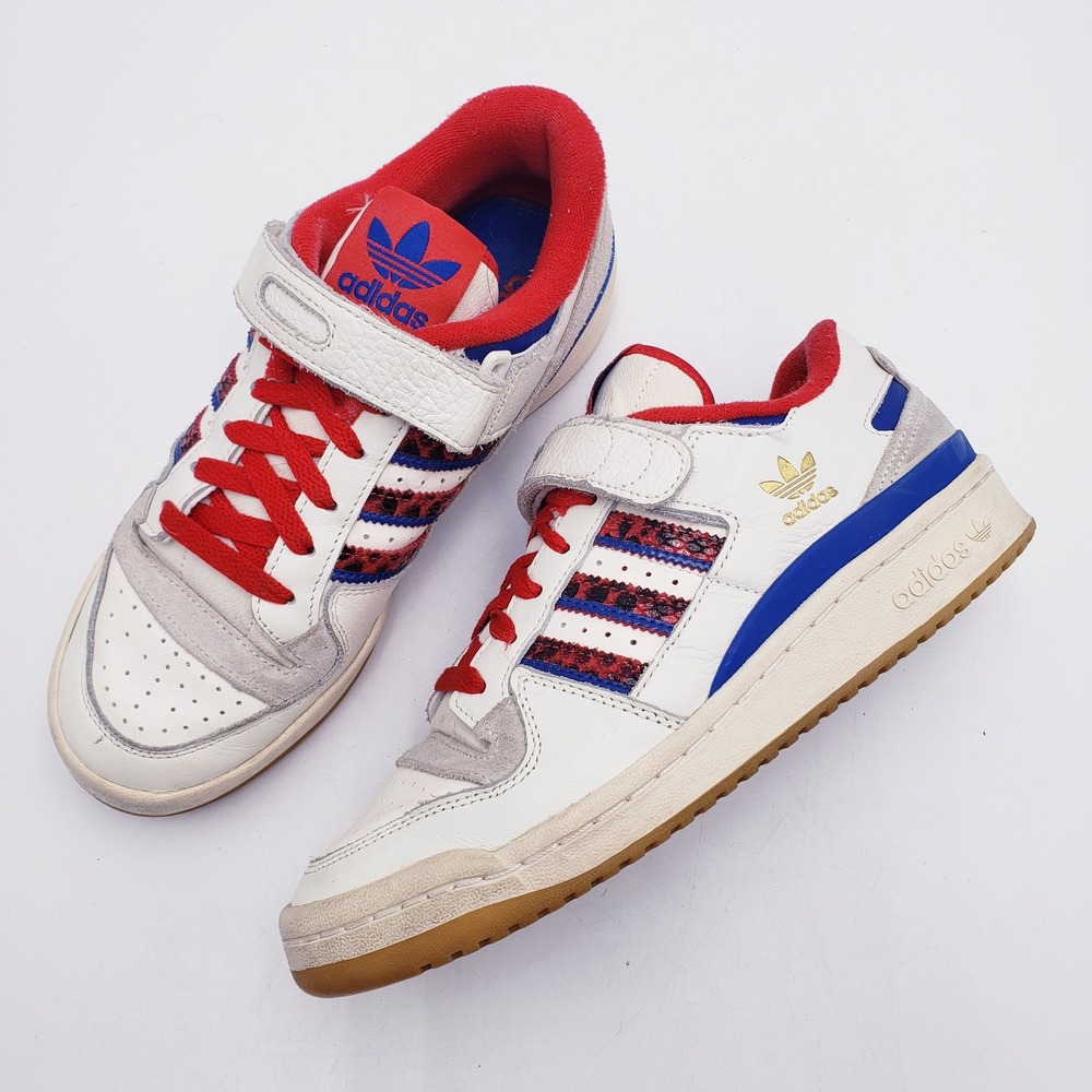 Adidas Forum Low Off White Scarlett Collegiate Royal‎ Stripes Sneaker Men's 6.5
